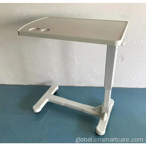 Overbed Table Hospital adjustable hydraulic lifting overbed table with wheels Manufactory